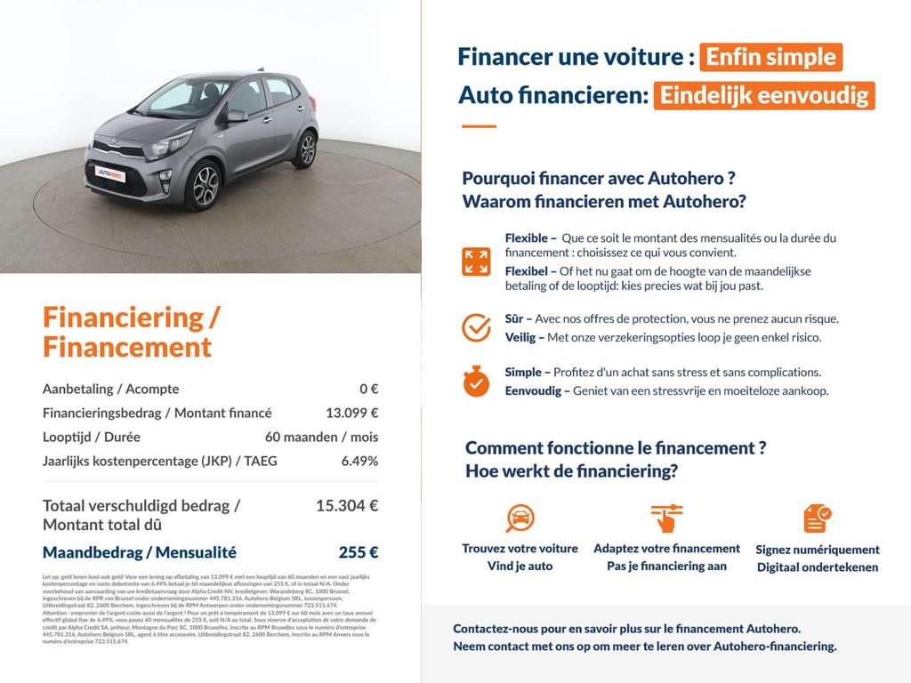 Kia Picanto 1.0 Dream Team (bj 2021, automaat), Auto's, Kia, Stof, Gebruikt, 5 deurs, 998 cc