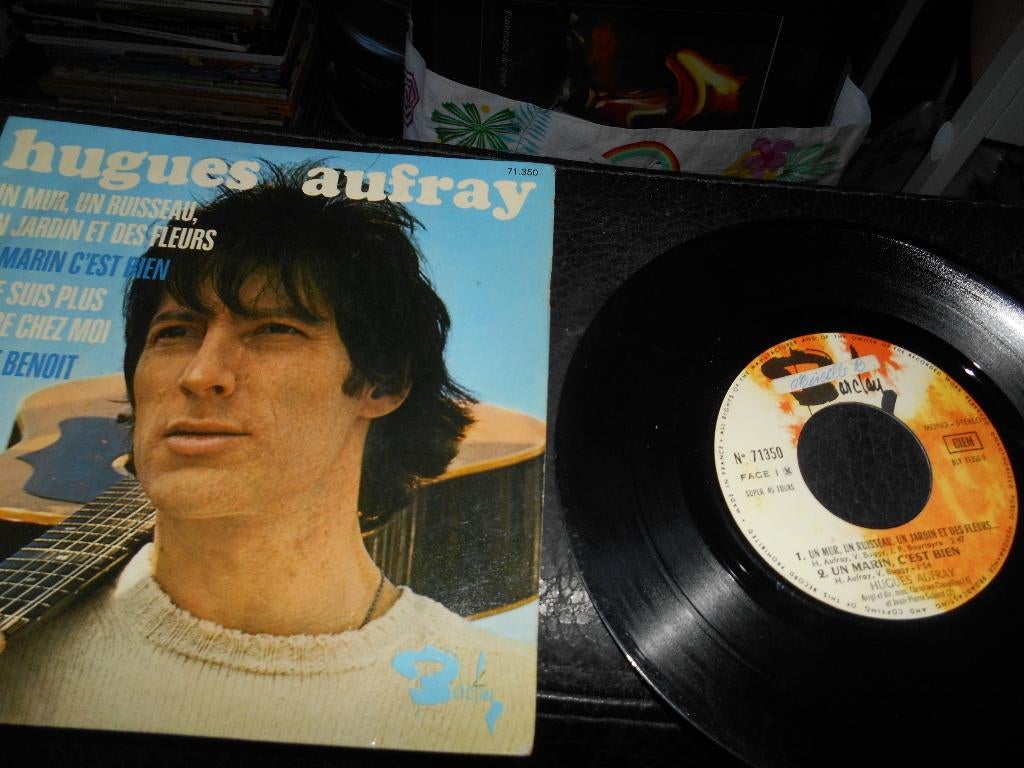 45T 4 pistes Hugues Aufray, Ophalen of Verzenden