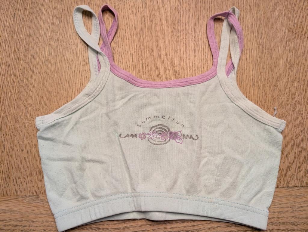 Onderhemdjes/ korte topjes voor meisjes van 9/10 jaar, Ophalen of Verzenden, Zo goed als nieuw, Meisje, Nacht- of Onderkleding