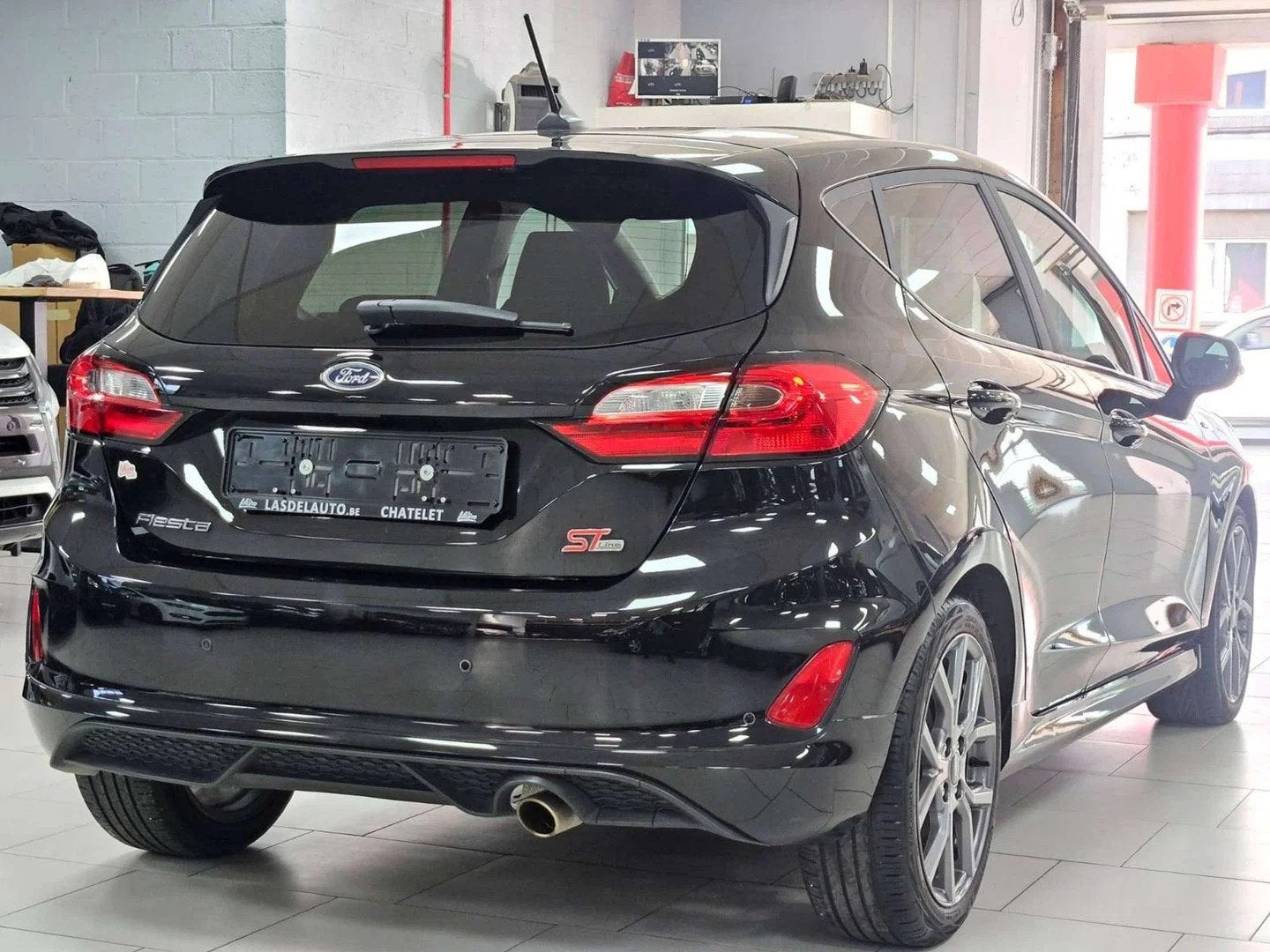 Ford Fiesta Vignale 1.0 EcoBoost MHEV Hybrid STLine Auto Lan, Auto's, Automaat, Gebruikt, 1210 kg, Alcantara