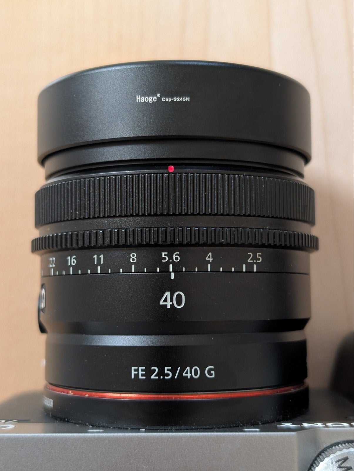 Sony 40mm f2.5 G, Sony E-mount, Ophalen of Verzenden, Zo goed als nieuw, Standaardlens