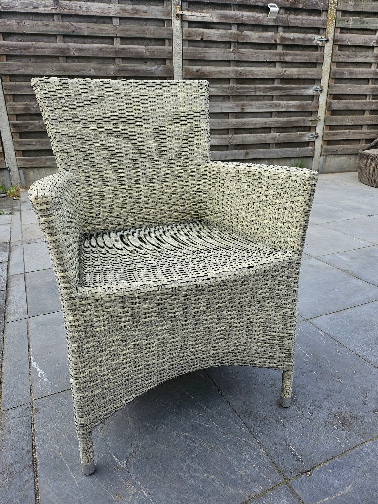 Tuinstoelen wicker  6 stuks, Tuin en Terras, Ophalen, Gebruikt, Wicker