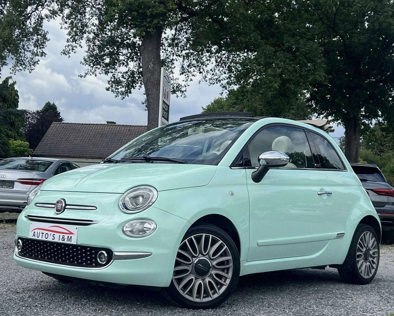 Fiat 500C Benzine TwinAir Lounge edition 28Dkm *12m Garantie, 4 zetels, Gebruikt, 63 kW, Cabriolet