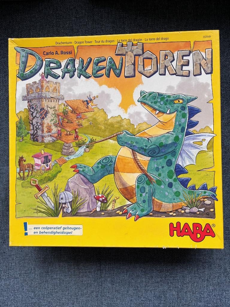 Gezelschapspel HABA Drakentoren, 1 ou 2 joueurs, Enlèvement, Utilisé, Haba