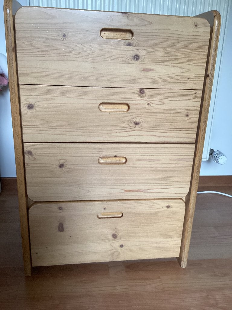 Ladekast - grenen, Ophalen, Gebruikt, 50 tot 100 cm, 3 of 4 laden