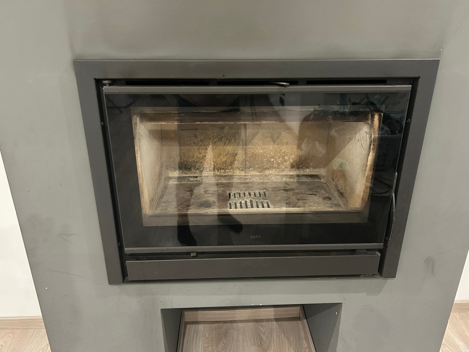 Hout kachel weg wegens verbouwen, Huis en Inrichting, Ophalen, Gebruikt, Houtkachel, Inbouw