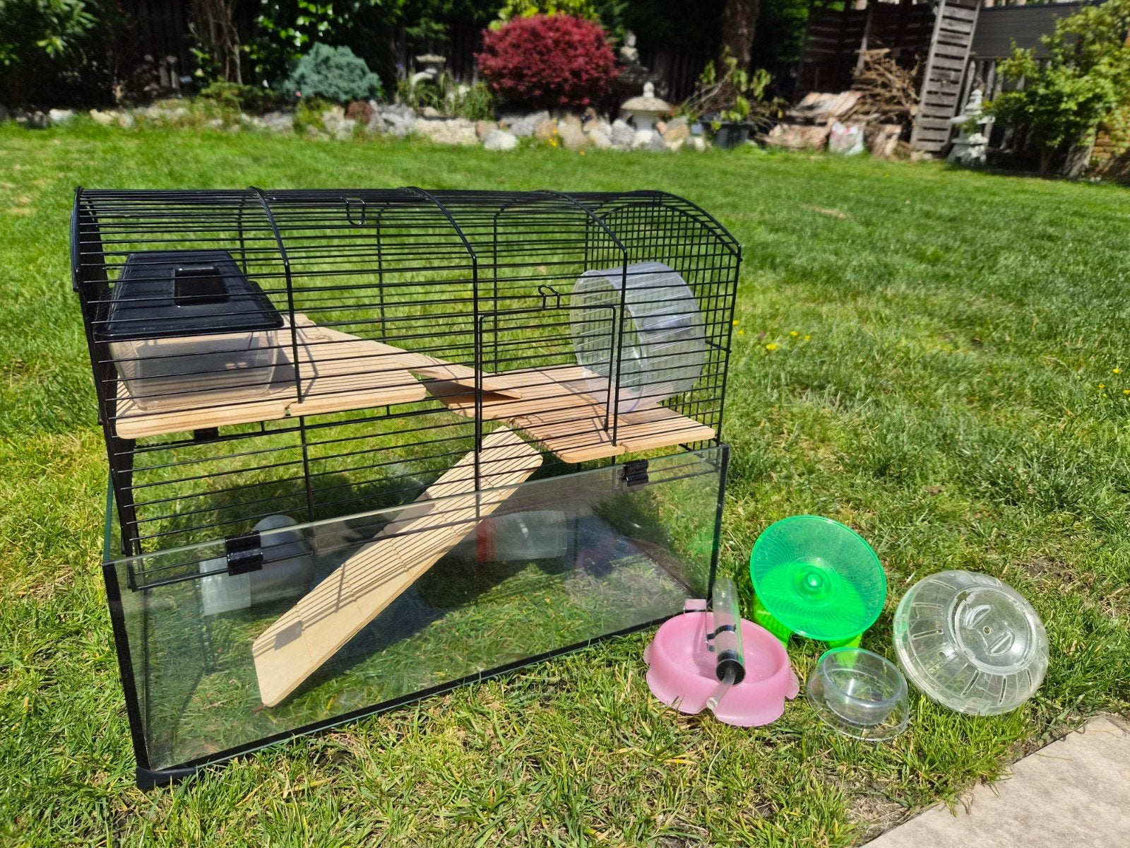 Hamsterkooi met 2 verdiepen en toebehoren, Ophalen