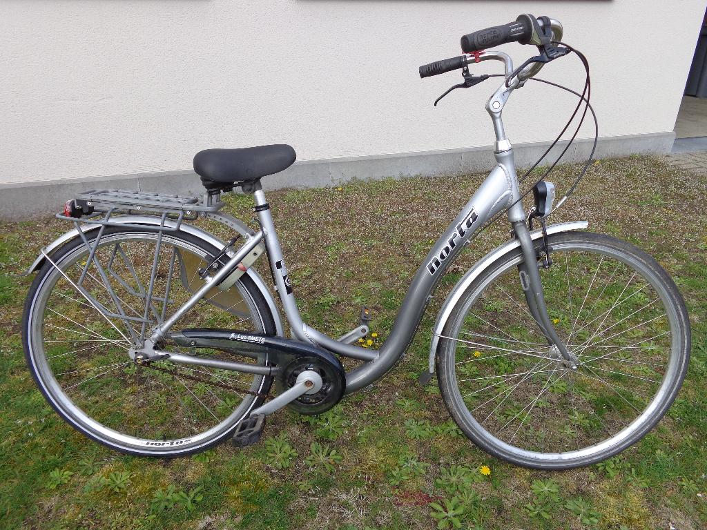 lage opstap alu damesfiets NORTA  maat 48, Ophalen, Velgrem, 47 tot 50 cm, Versnellingen