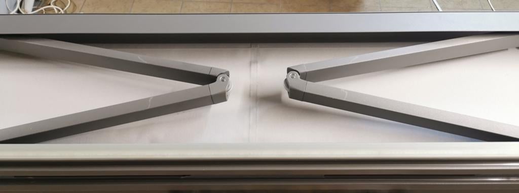 Somfy zonnescherm automatisch met led nieuw, Neuf, Gris, Enlèvement, 100 à 150 cm