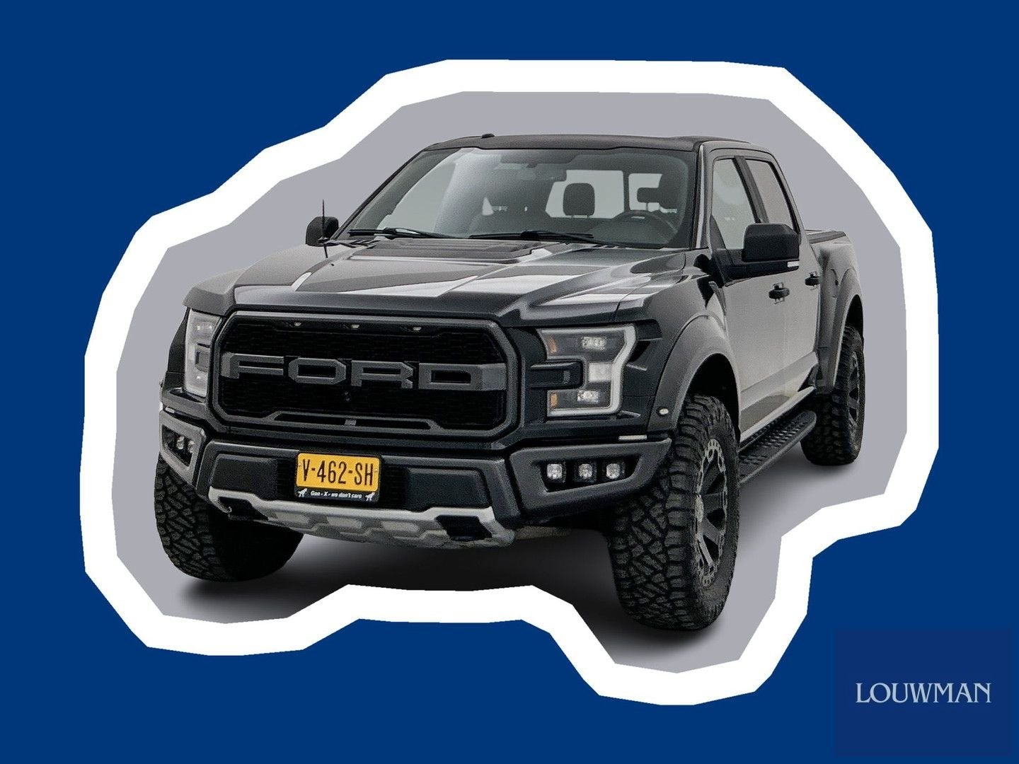 Ford USA F150 3.5 V6 Ecoboost SuperCrew Raptor Black Rhino w, Auto's, Automaat, 305 g/km, Zwart, Bedrijf