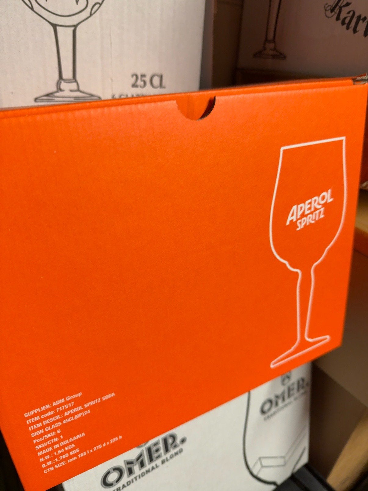 6 verres Apérol Neuf, Enlèvement, Neuf
