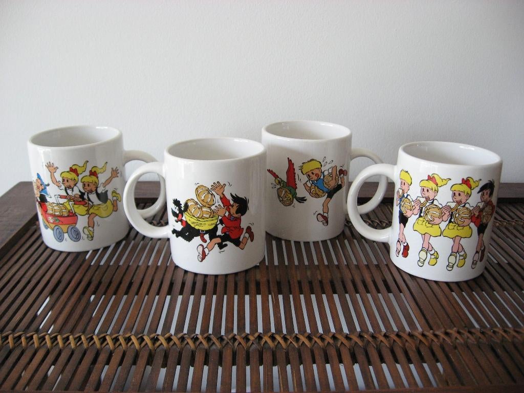 Jommeke Tassen Mokken Filiberke Annemieke Choco Flip Rozemie, Ophalen of Verzenden, Overige figuren, Nieuw, Gebruiksvoorwerp