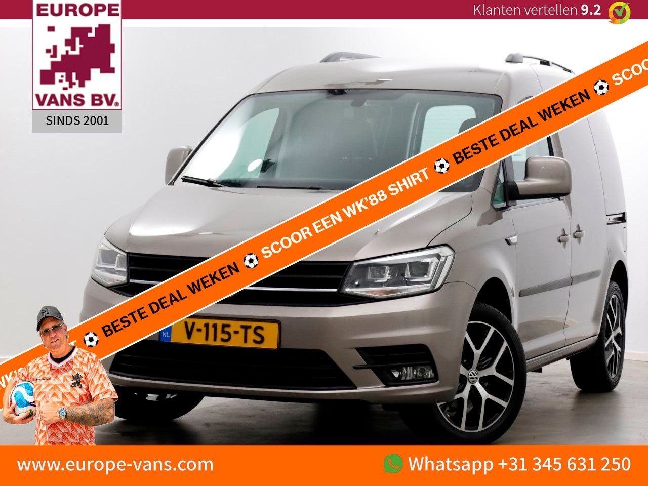 Volkswagen Caddy 2.0 TDI 102pk L1H1 Exclusive Edition LED/AC, Auto's, Bestelwagens en Lichte vracht, Bedrijf, ABS, Adaptive Cruise Control