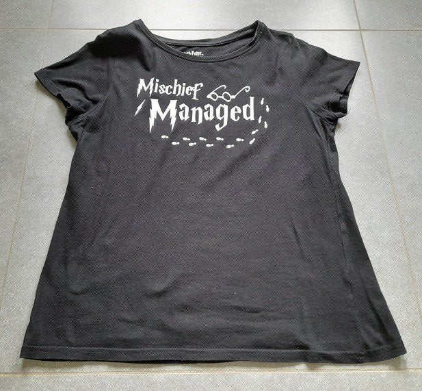 Zwarte T-shirt van Harry Potter, Vêtements | Femmes, T-shirts, Taille 42/44 (L), Manches courtes, Enlèvement ou Envoi, Primark