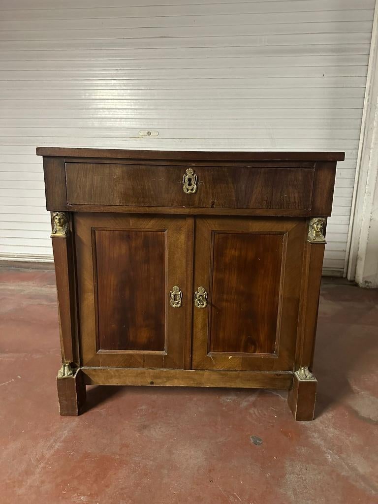 Petit meuble buffet style ancien / Empire avec tiroir, Ancien, 25 à 50 cm, Moins de 100 cm, Enlèvement