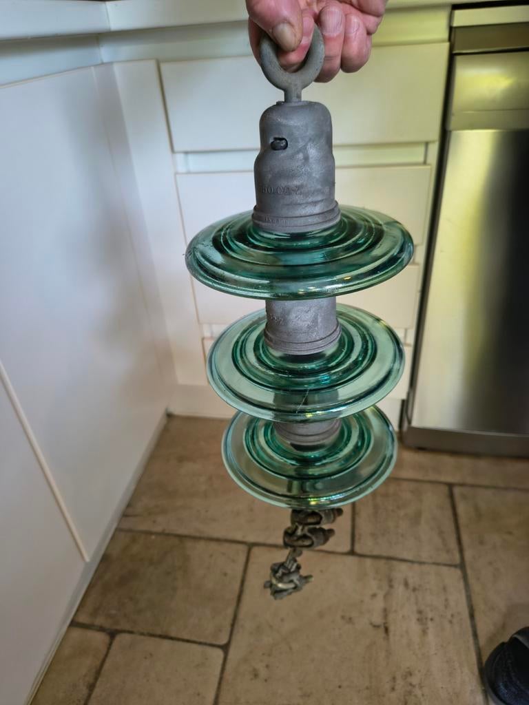 Set de 2 isolateurs en verre français. Super sympa !, Enlèvement