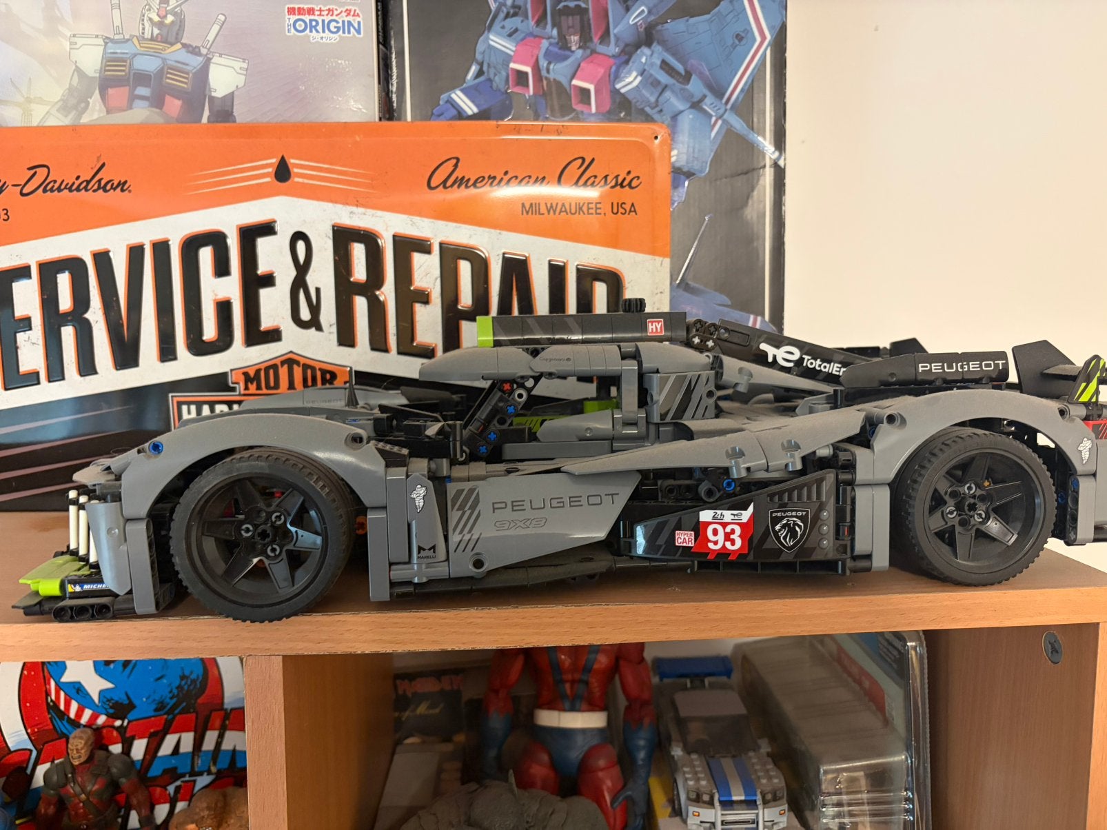 Peugeot 9x4 hypercar lego technic, Ophalen, Zo goed als nieuw, Lego, Technic