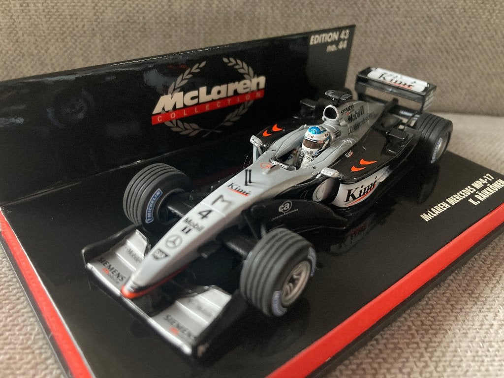 Kimi Räikkönen 2002 - 2003 1:43 Mclaren Mercedes MP4-17 F1, Ophalen of Verzenden, Nieuw, Formule 1