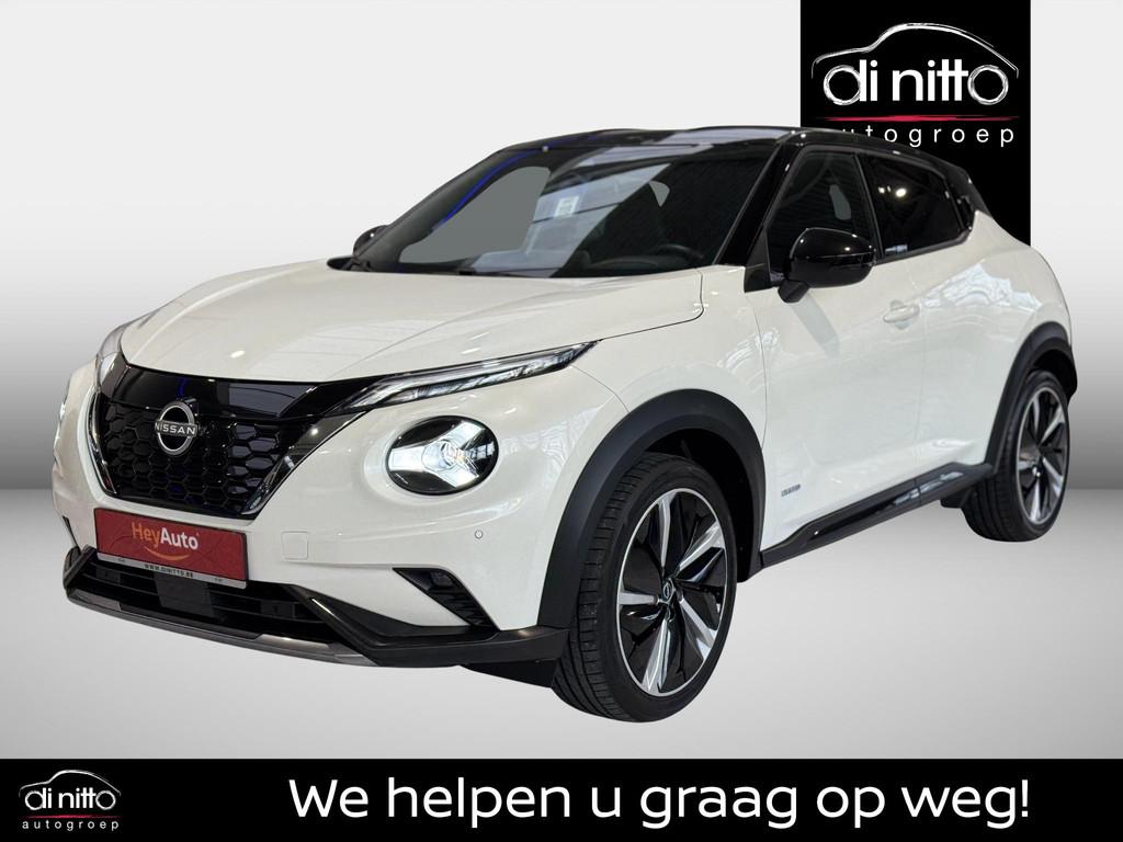 Nissan Juke N-DESIGN Hybrid 143 DEPO6 5-deurs 4AMT, Stof, Gebruikt, 750 kg, 4 cilinders