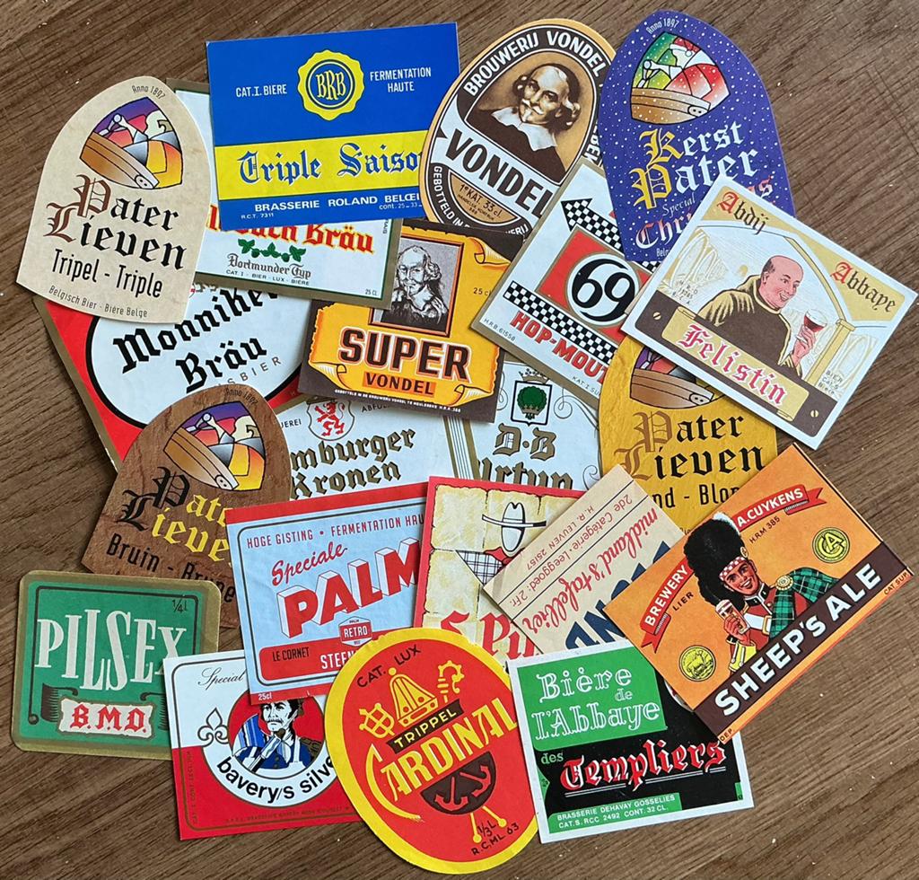 Lot d'étiquettes de bière, Enlèvement ou Envoi, Comme neuf, Autres types, Autres marques