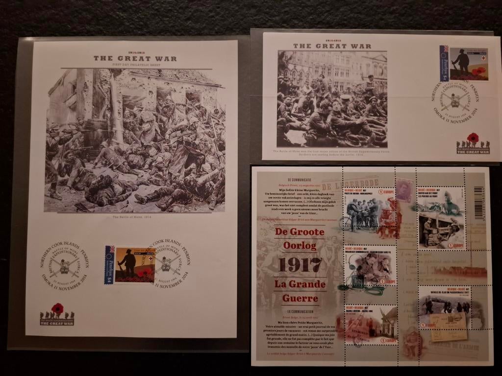 Postzegelvel De Groote Oorlog, Verzamelen, Ophalen of Verzenden
