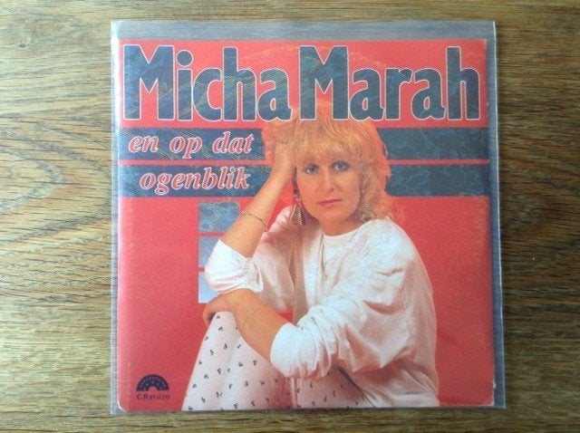 single micha marah, Cd's en Dvd's, Vinyl Singles, Beschermende buitenhoes, Fotohoes, Originele persing, Nederlandstalig, 7 inch