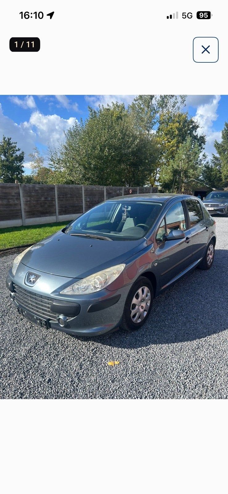 Te koop Peugeot 307 1.4i, Autos, Argent ou Gris, Achat, Boîte manuelle, 5 portes