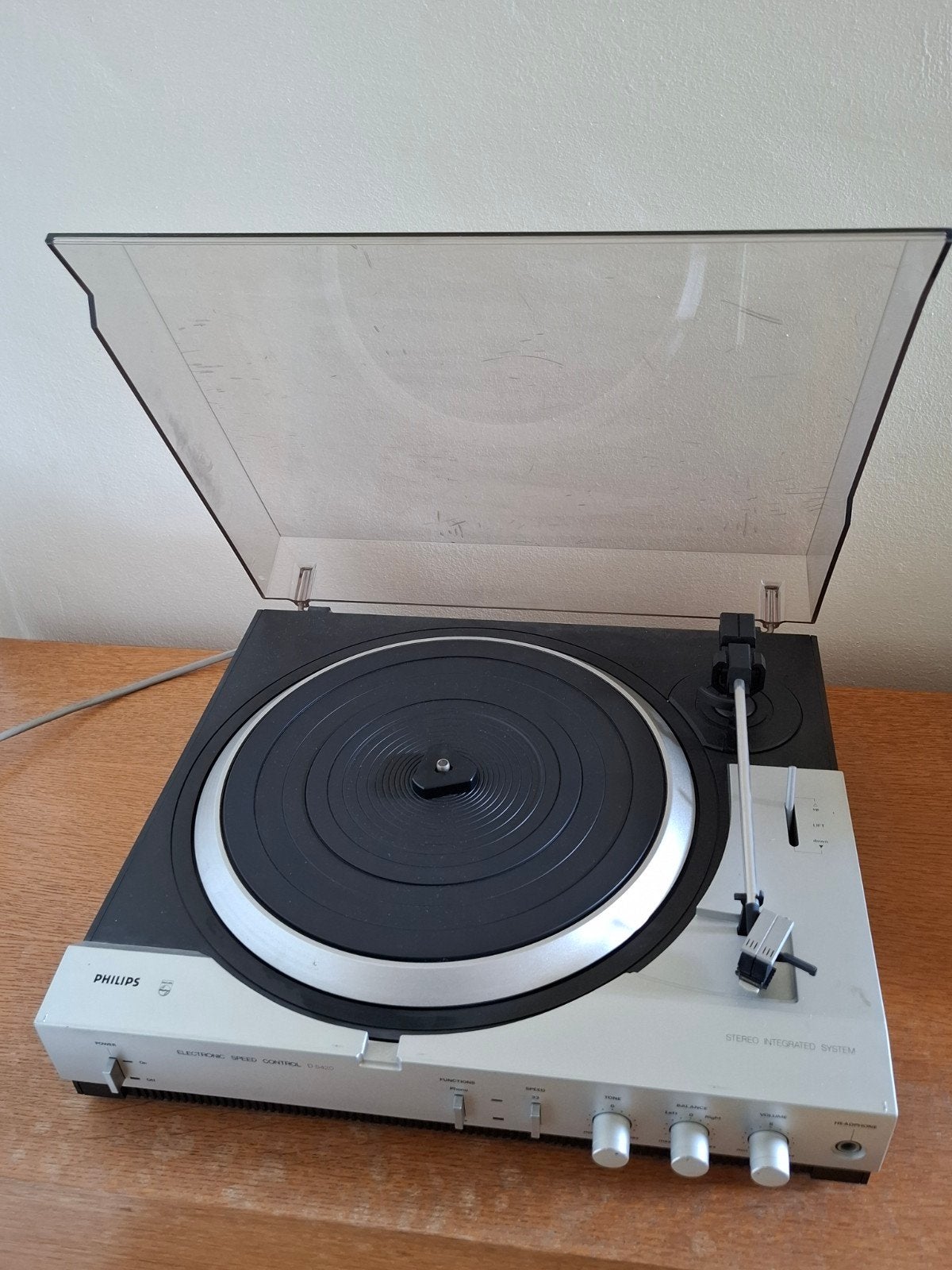 Platine tourne-disque Philips D5420 vintage, Audio, Tv en Foto, Platenspelers, Ophalen, Philips, Philips, Philips