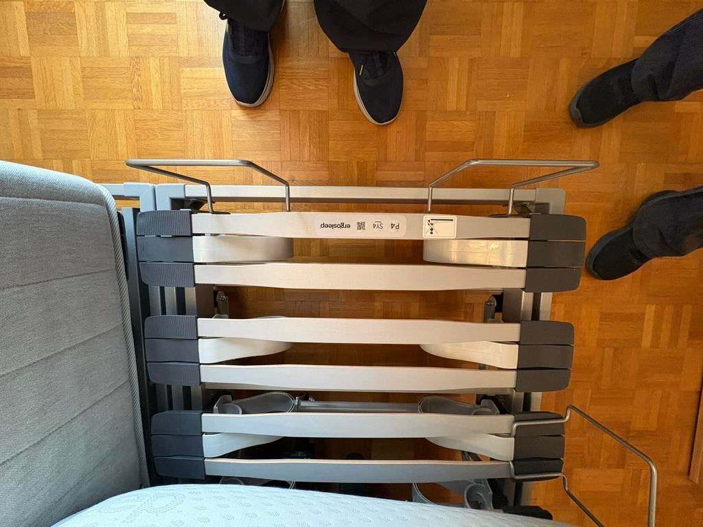 Lit double Ergosleep motorisé haut de gamme, Huis en Inrichting, Slaapkamer | Matrassen en Bedbodems, Ophalen, Tweepersoons, 140 cm