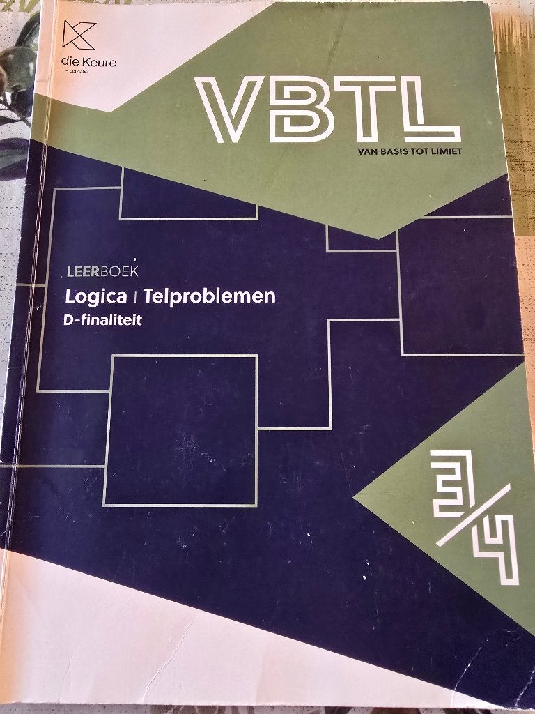 Vbtl 3/4 logica telproblemen D-finaliteit, Boeken, ASO, Wiskunde A, Ophalen of Verzenden, Nieuw