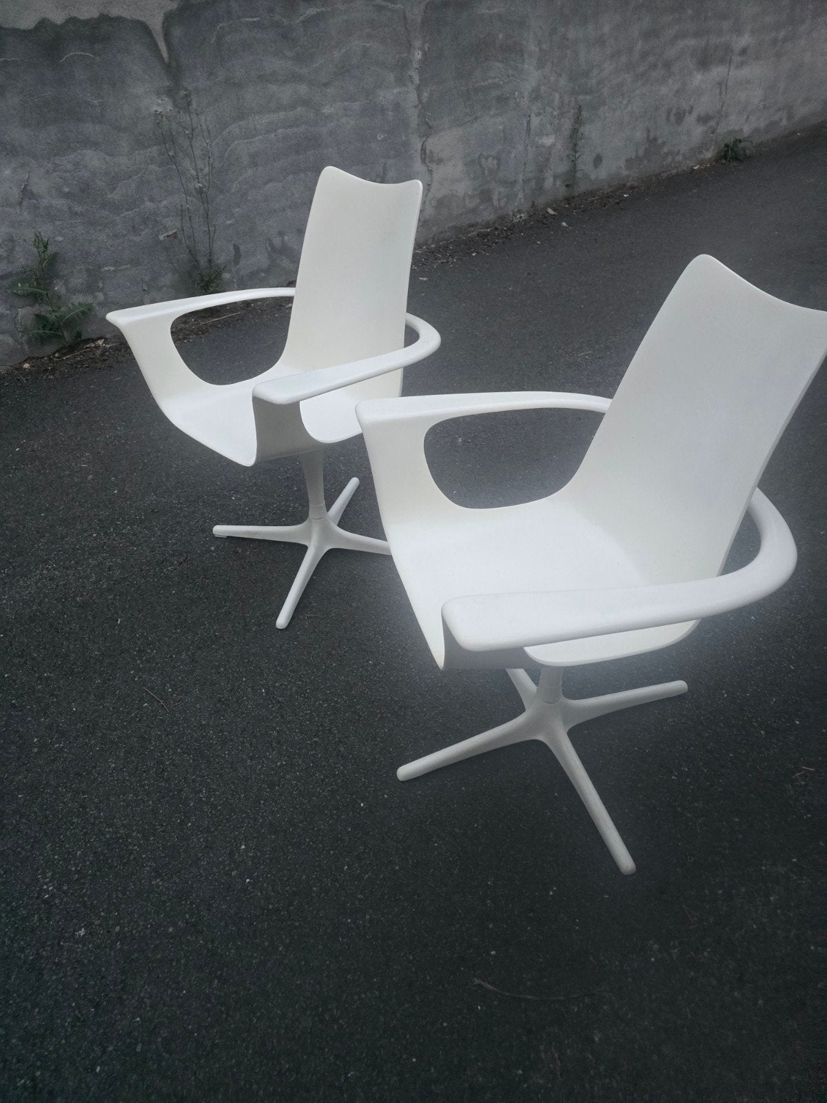 2 Luigi Colani stoelen ontworpen door Panton #Knoll, Ophalen of Verzenden