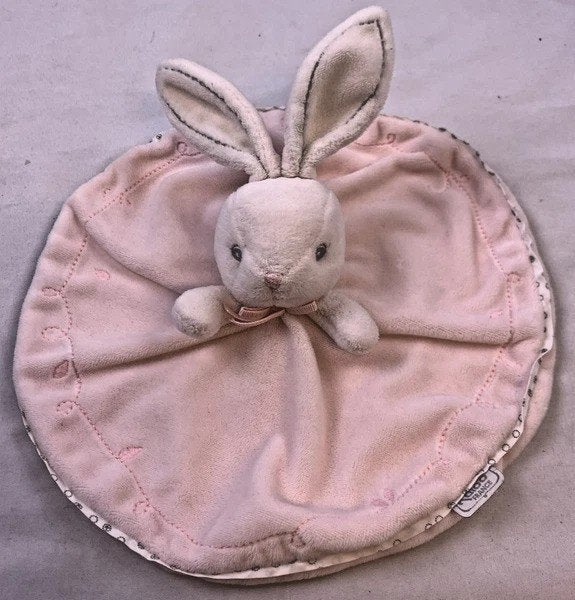 Kaloo Perle knuffeldoekje konijn roze wit pluche knuffel, Overige merken, Zo goed als nieuw, Roze, Klein (minder dan 20 cm)