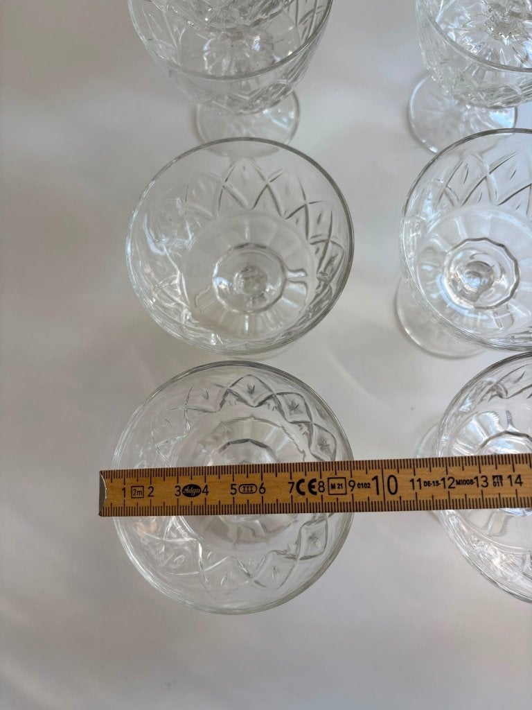 12 vintage Franse champagne coupes REIMS, Antiek en Kunst, Ophalen