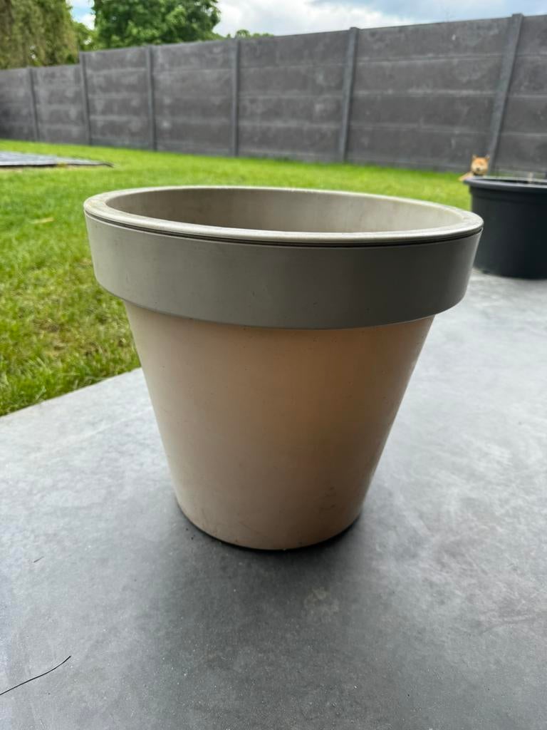 Bloembak, Tuin en Terras, Gebruikt, Rond, Minder dan 40 cm, Ophalen