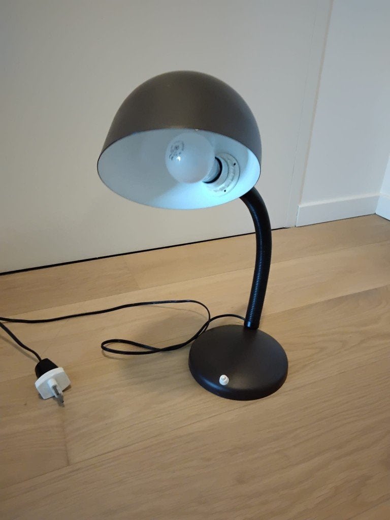 bureaulamp, Bureaulamp, Gebruikt, Vintage, Bruin