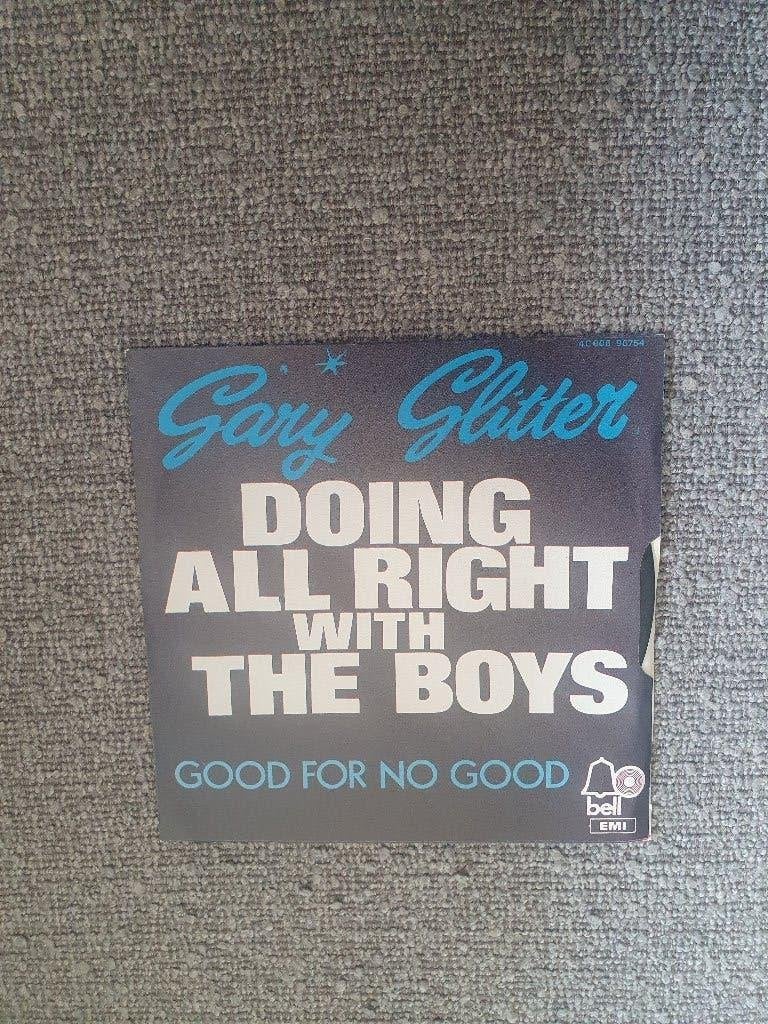 Gary Glitter – Doing All Right With The Boys - 1975, Cd's en Dvd's, 7 inch, Ophalen of Verzenden, Zo goed als nieuw, EP