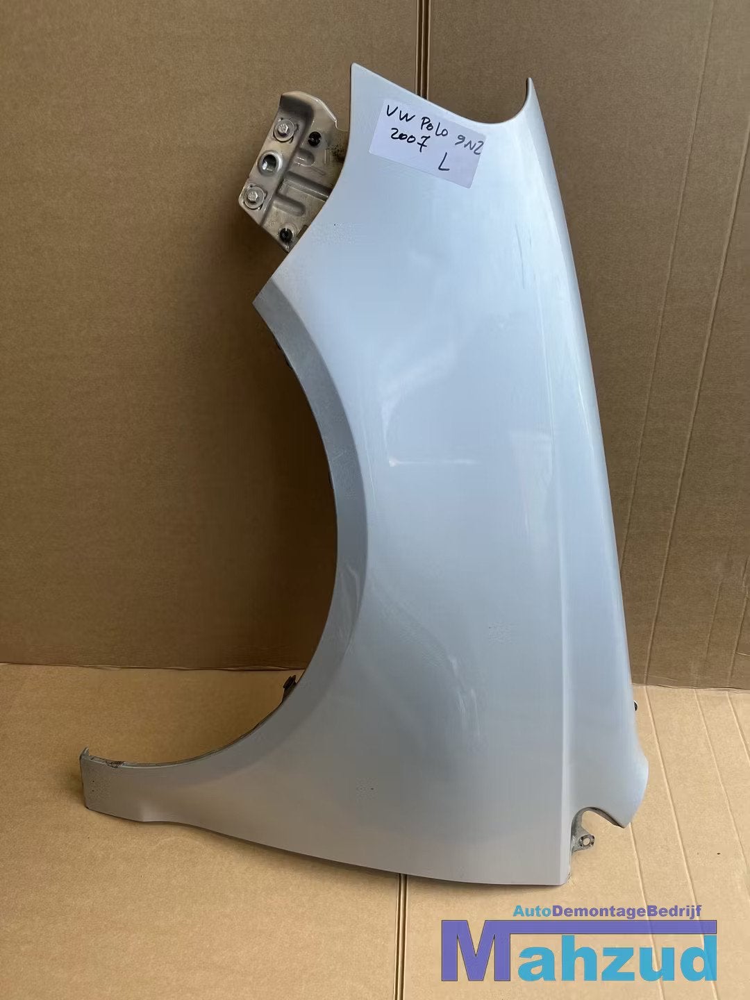 VW POLO 9N2 Grijs links voorscherm zijscherm, Gebruikt, Volkswagen, Volkswagen AG, Voor