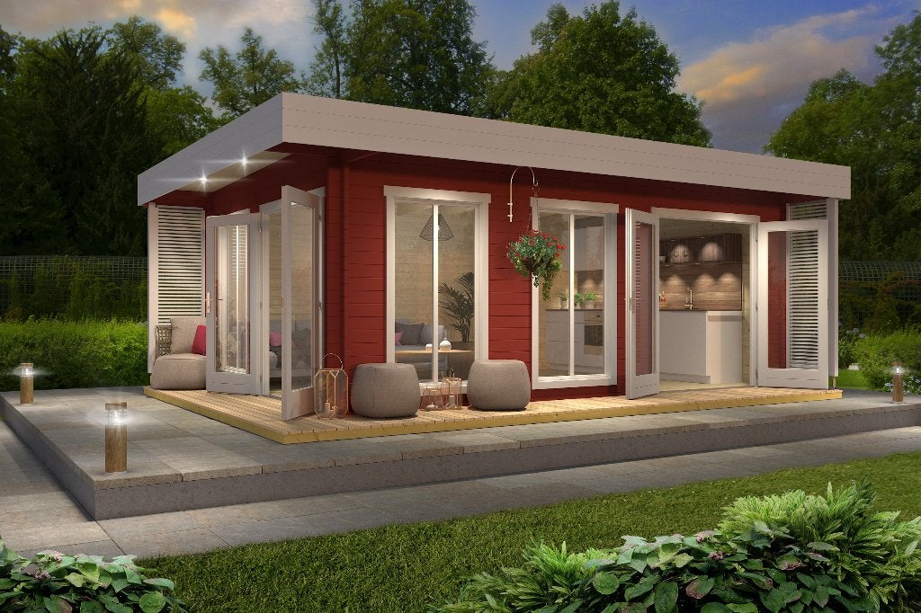 NIEUW Modern tuinhuis: Dominica, Hobby en Vrije tijd, Overige Hobby en Vrije tijd, Verzenden, Nieuw