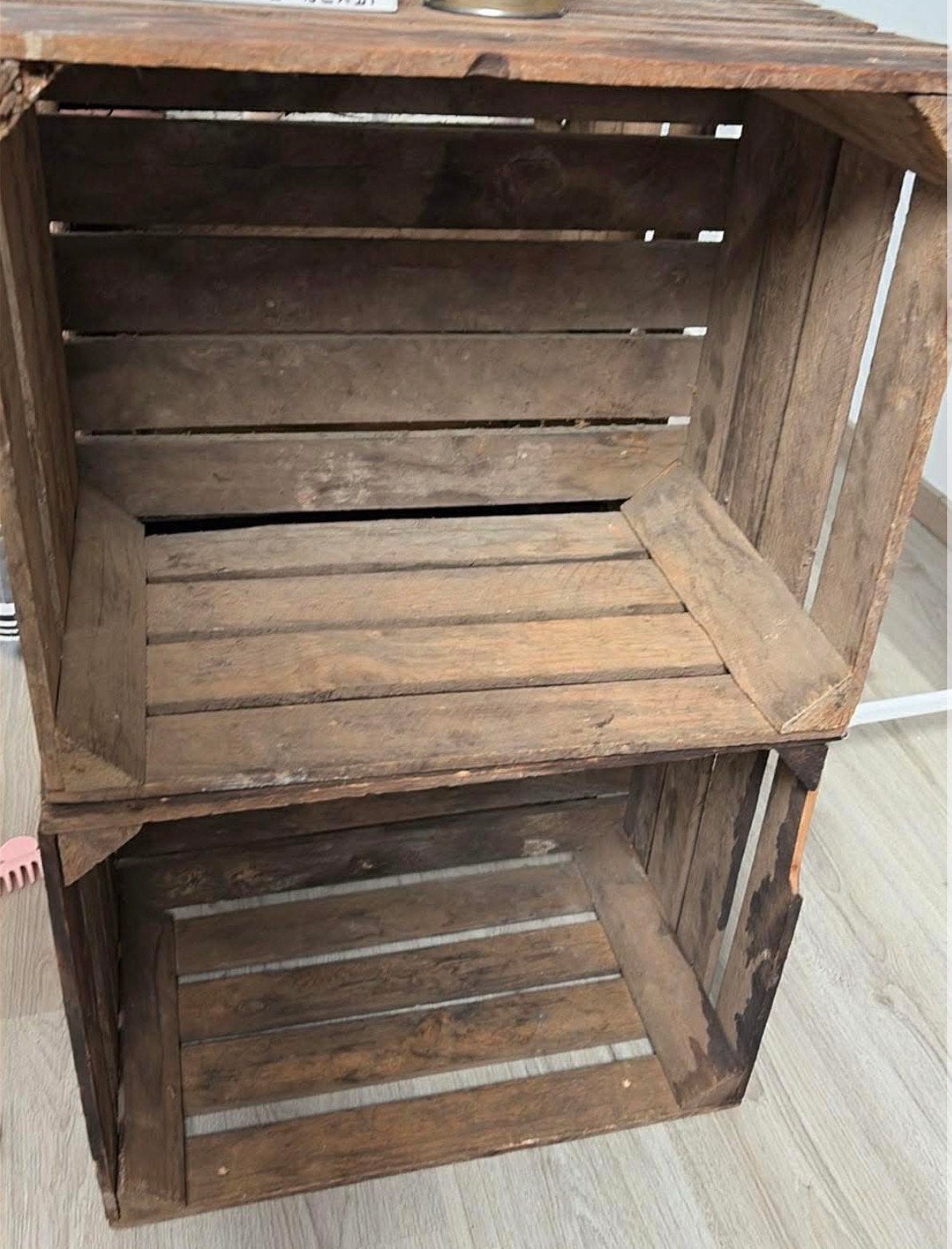 Caisses en bois vintage / déco, Bricolage & Construction, Casiers & Boîtes, Enlèvement