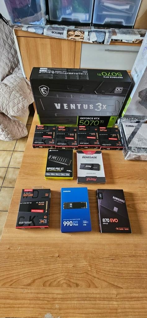 Set van 2 RTX grafische kaarten + 7 SSD + LOT waterkoeling., Ophalen, Nieuw, Nvidia, HDMI