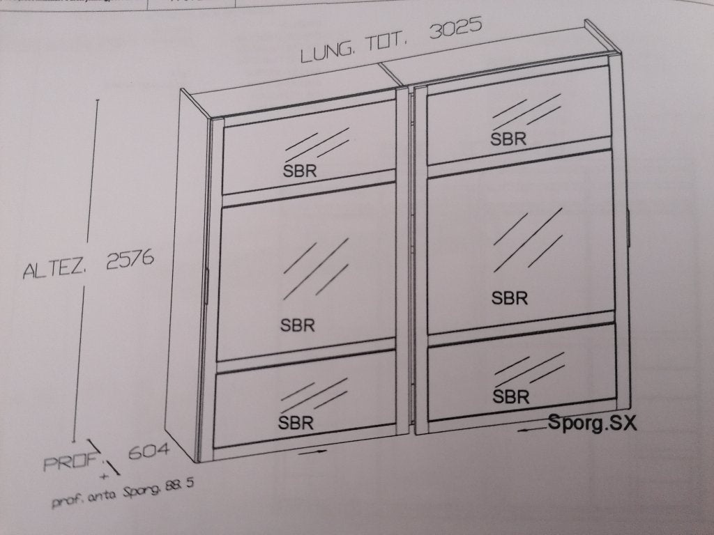 Presotto kledingkast, Ophalen, Zo goed als nieuw, Met lade(s)