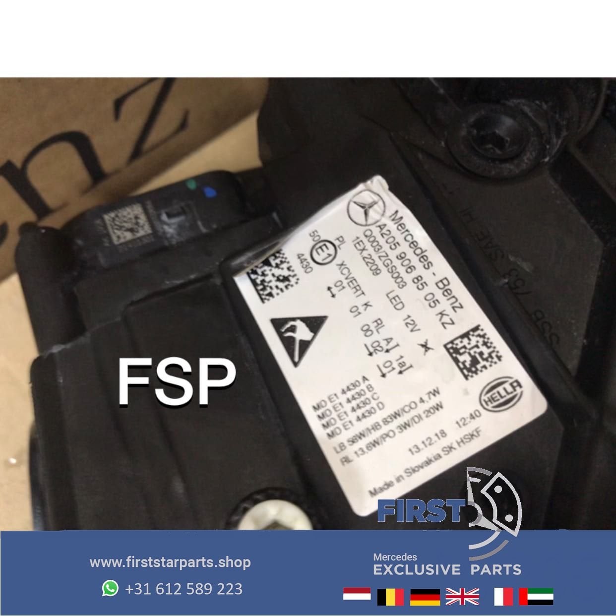 W205 Facelift koplamp multibeam LED links Mercedes C Klasse, Utilisé, -, -, Enlèvement ou Envoi