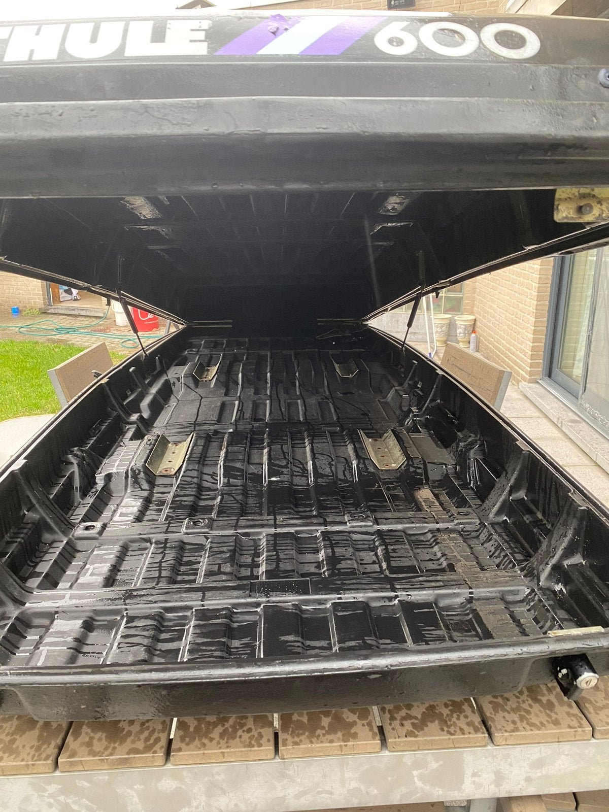Thule dakkoffer zwart, Auto diversen, Dakkoffers, Ophalen, Zo goed als nieuw