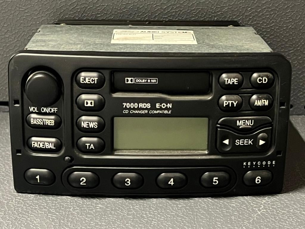 OEM Ford 7000 RDS EON autoradio-cassette, Enlèvement ou Envoi, Comme neuf