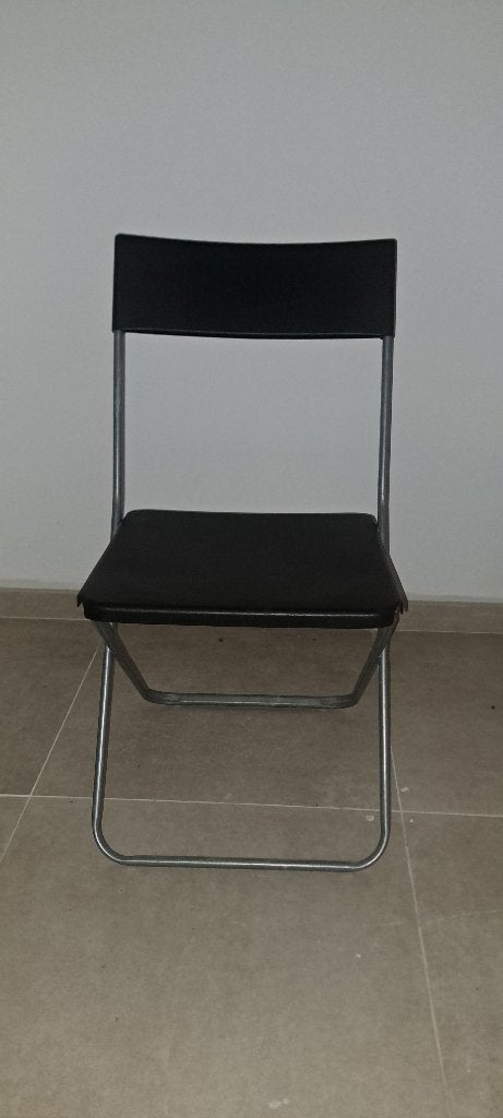 set van 6 opvouwbare stoelen, Huis en Inrichting, Ophalen, Zwart, Zo goed als nieuw, Vijf, Zes of meer stoelen