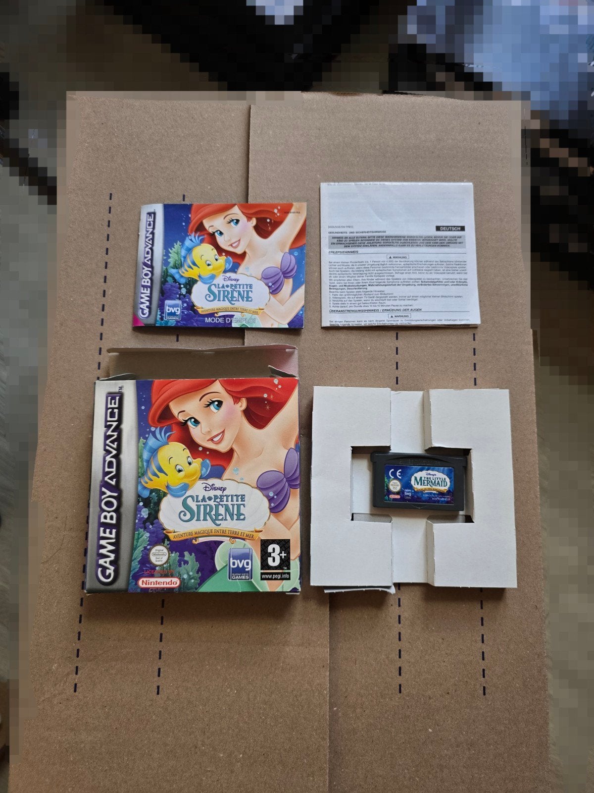 Spel „De Kleine Zeemeermin” Disney Nintendo Gameboy Advance, 1 speler, Ophalen, Overige genres, Vanaf 3 jaar