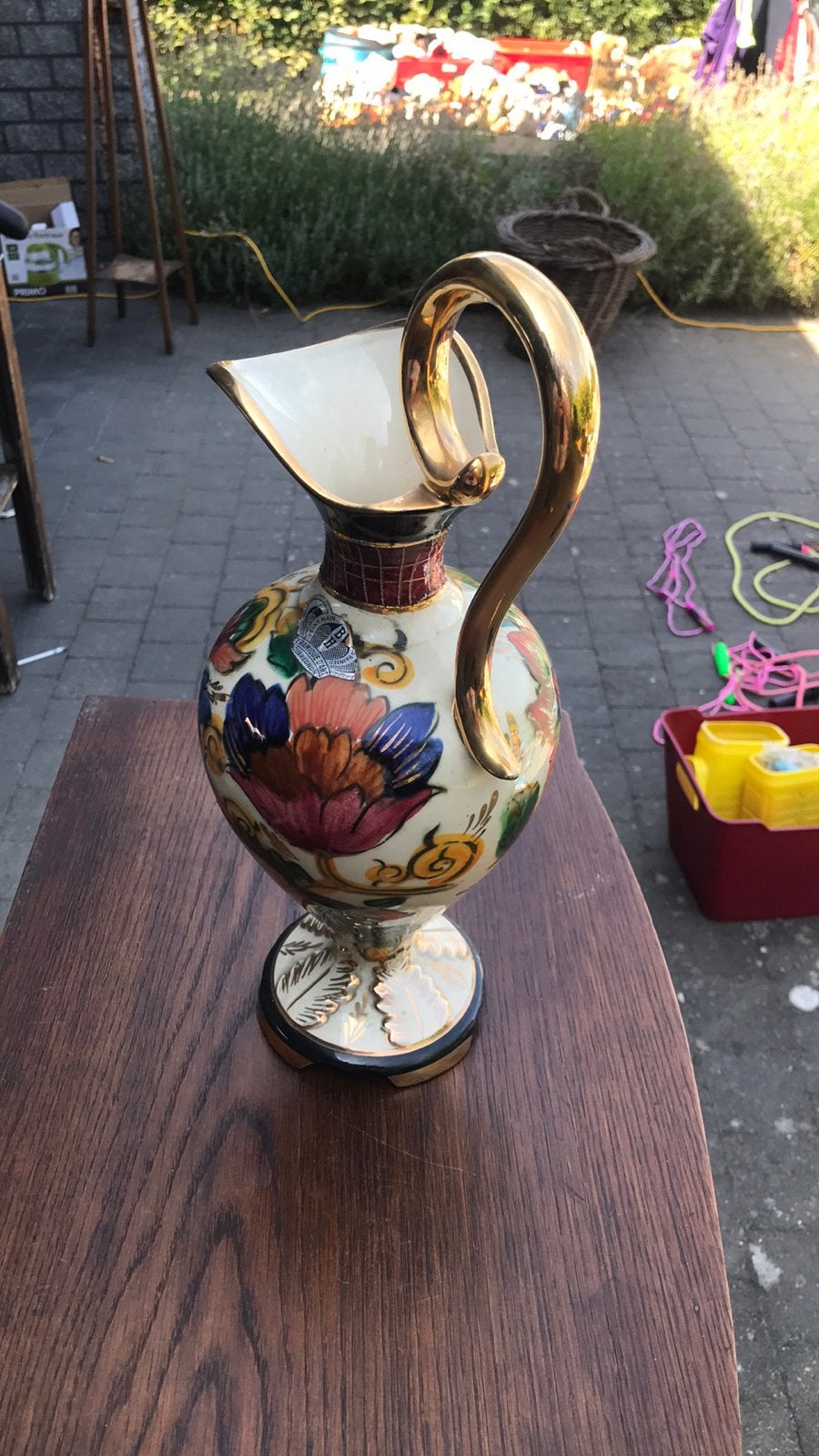 Bequet Quaregnon vaas, Ophalen
