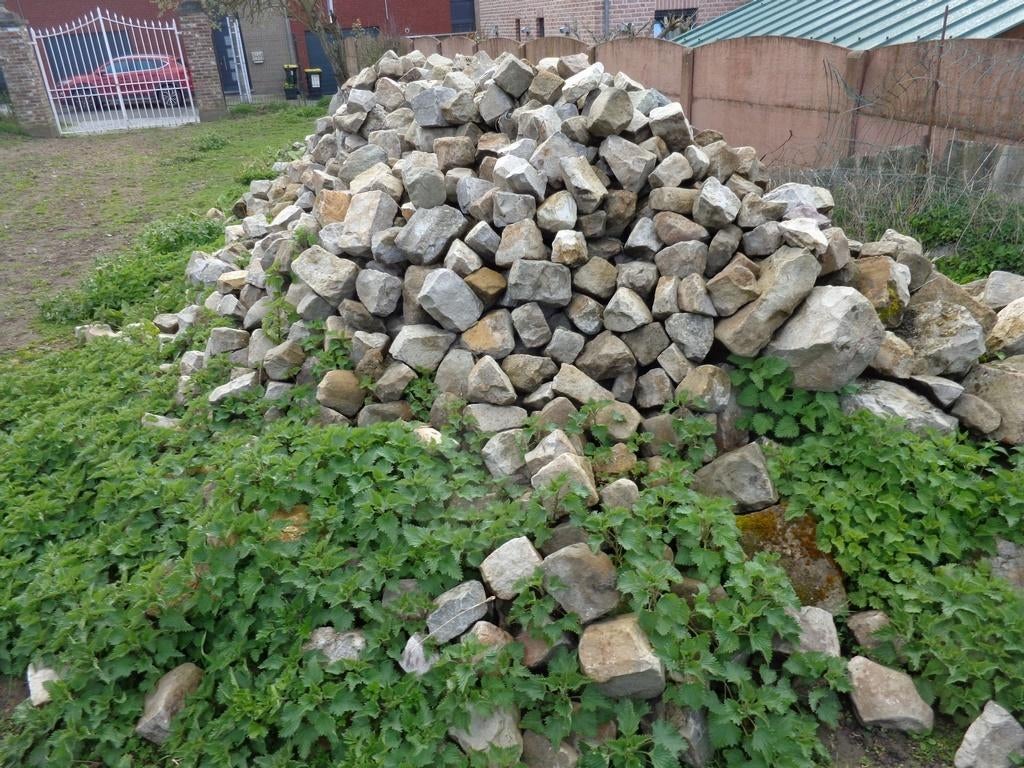 Moellons ,pavés carrière Bray Hainaut 70 m³ à emporter, Beige, Enlèvement, Utilisé, Autres types