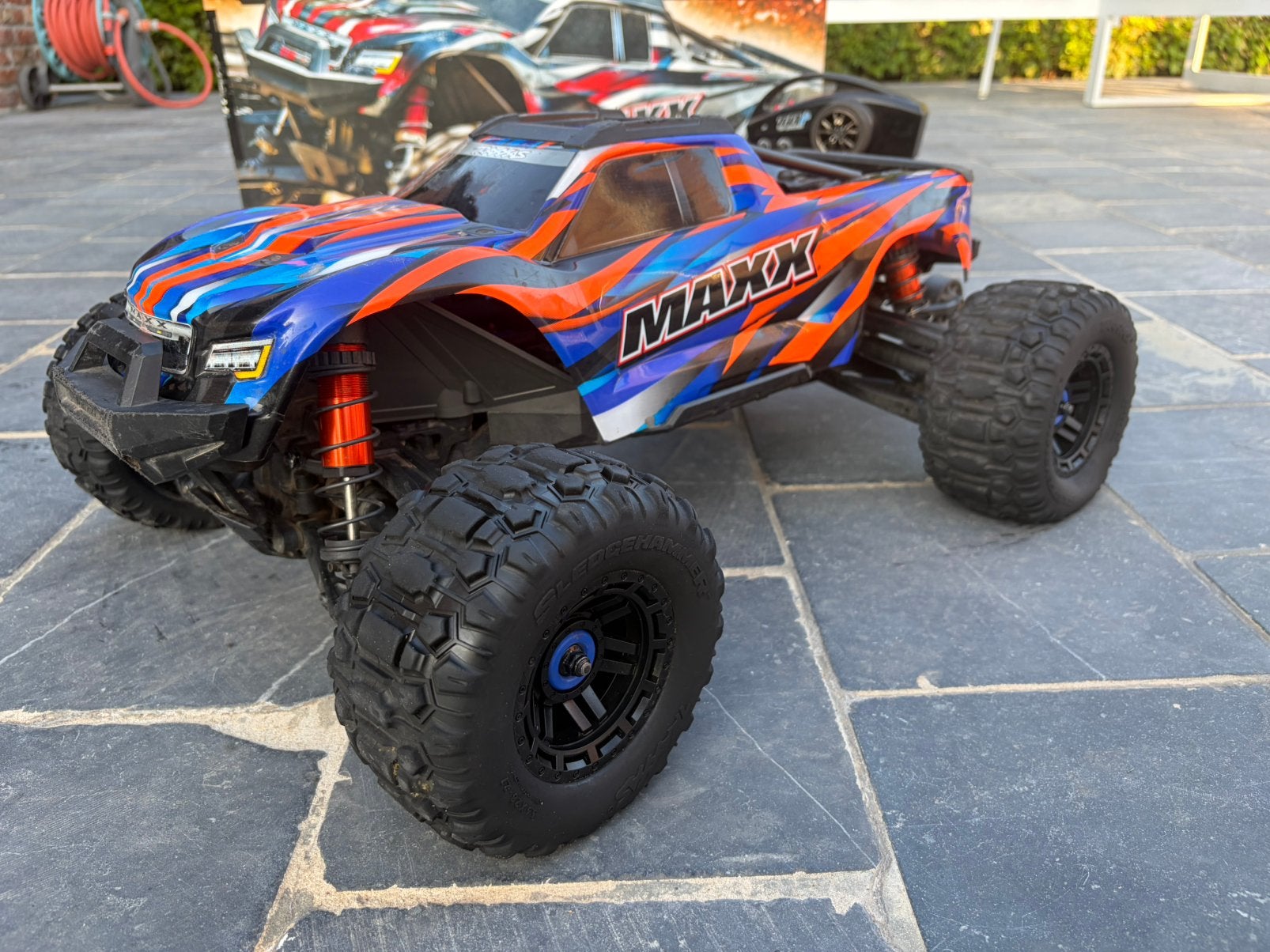 Traxxas maxx, Hobby en Vrije tijd, Gebruikt, Auto offroad, Schaal 1:10, RTR (Ready to Run)