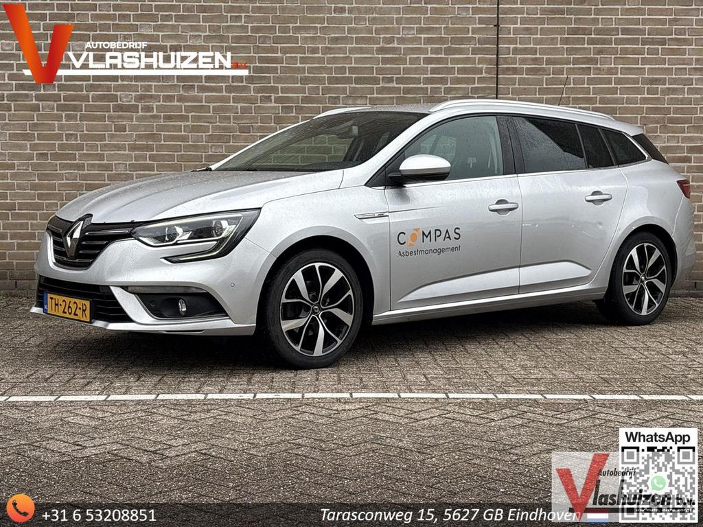 Renault Megane Estate 1.3 TCe Bose | € 5.450,- NETTO! | Clim, Auto's, Parkeersensor, Bedrijf, 117 g/km, Zilver of Grijs